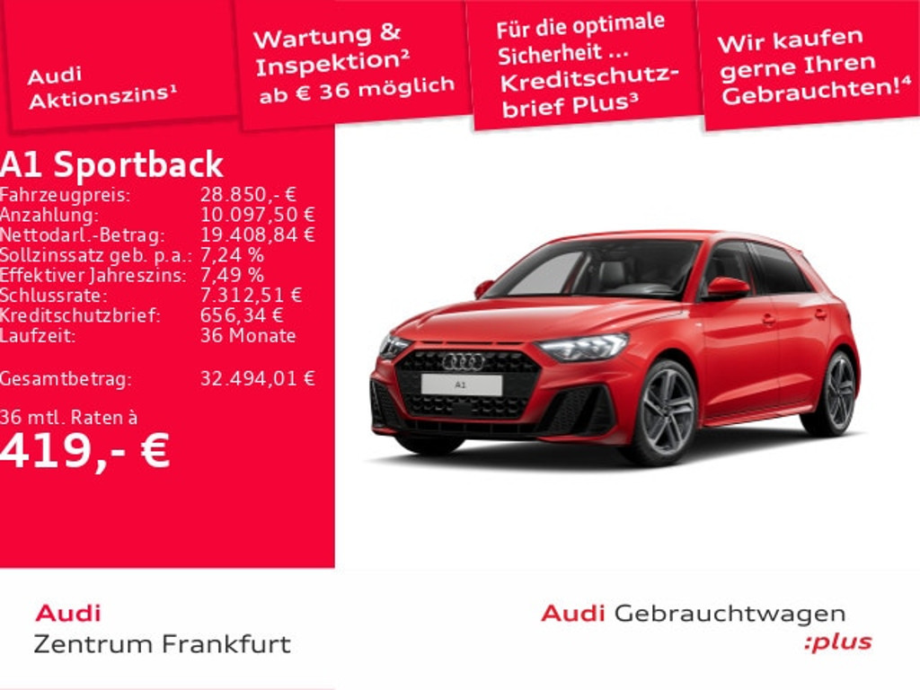 Audi A1 Sportback S-Line 30 TFSI