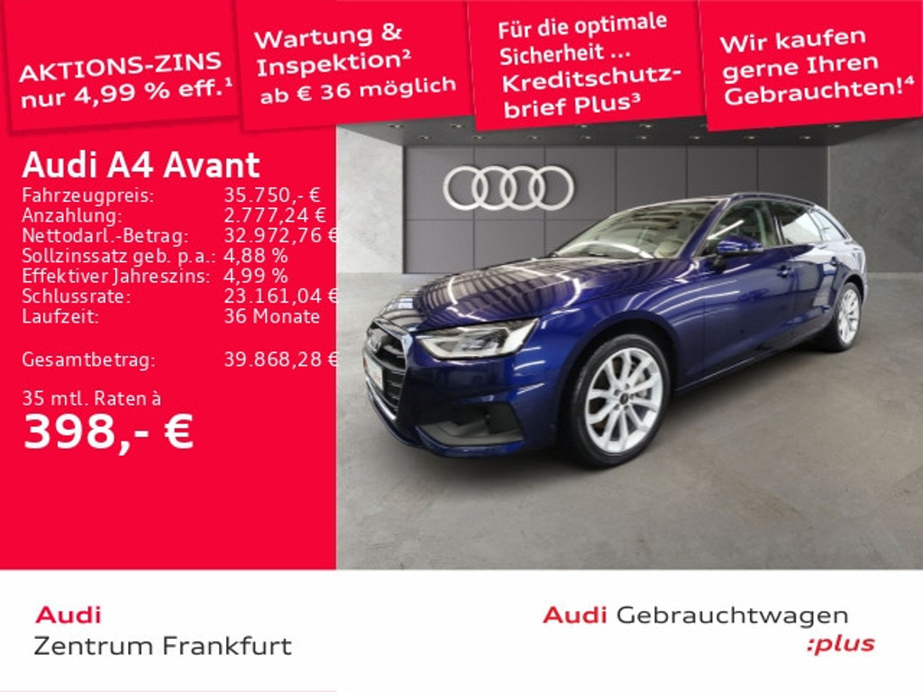 Audi A4 Avant Quattro S-Tronic 45 TFSI