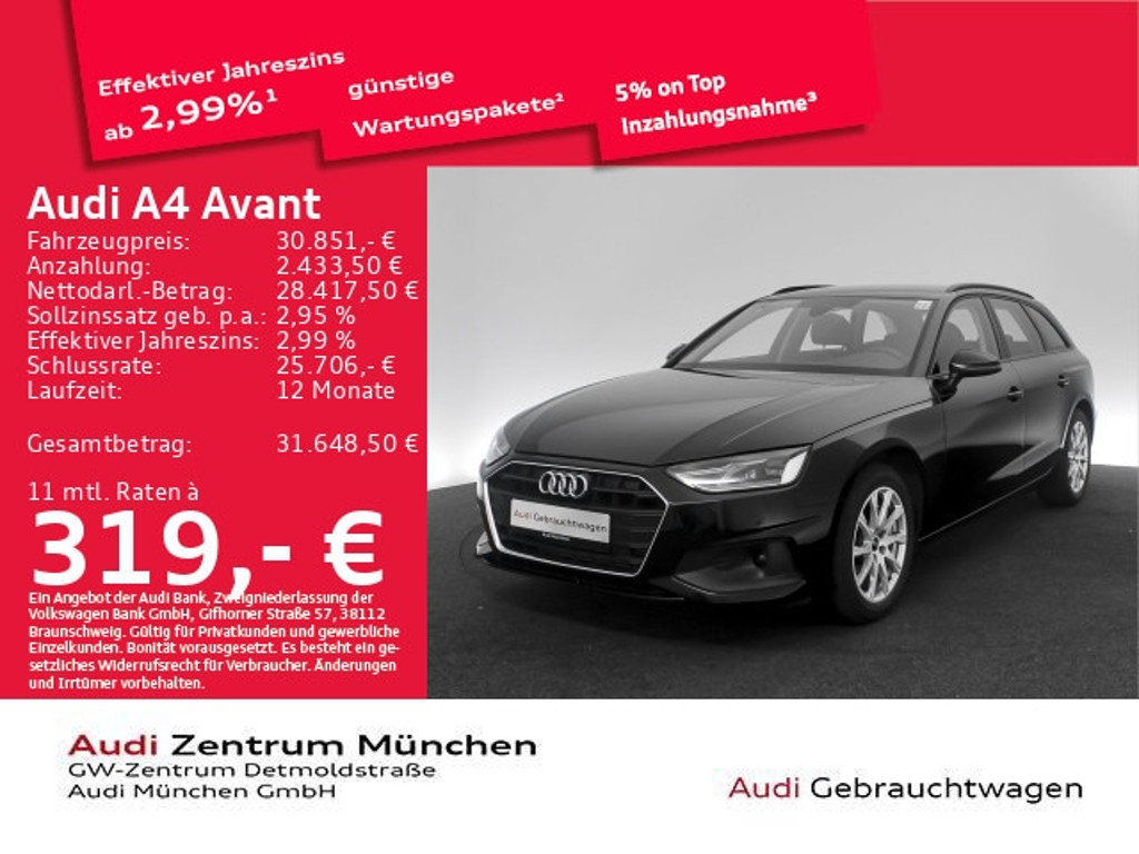 Audi A4 Avant S-Tronic 40 TFSI