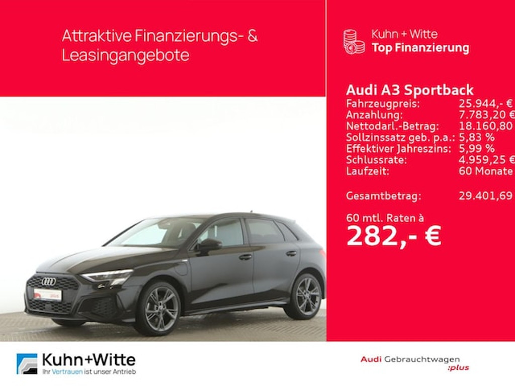 Audi A3 Sportback S-Tronic Hybride 40 TFSI