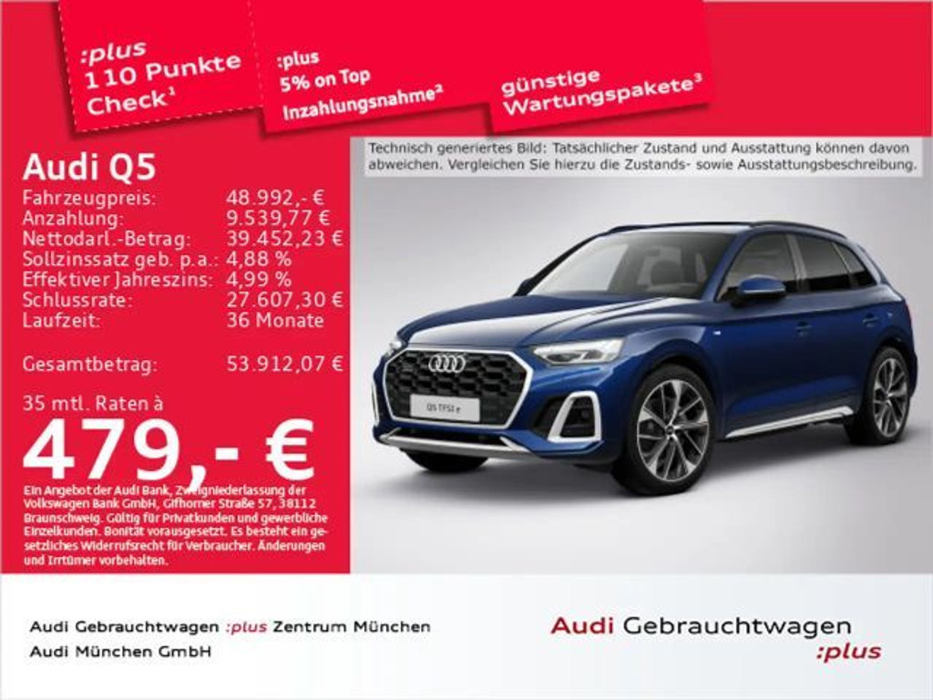 Audi Q5 Quattro S-Line S-Tronic Hybride 55 TFSI