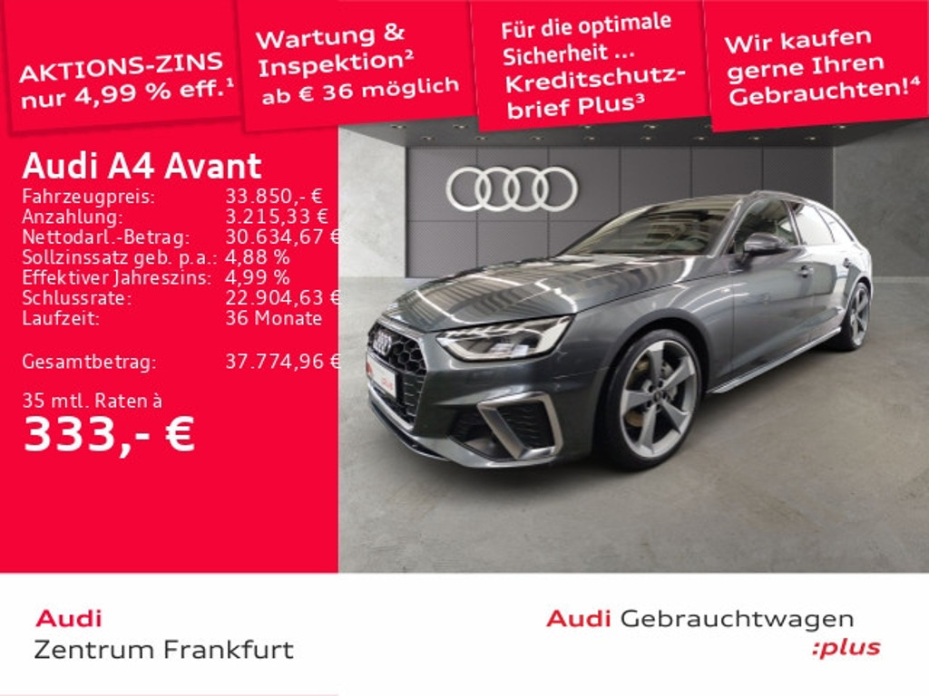 Audi A4 Avant Quattro S-Line S-Tronic 40 TDI
