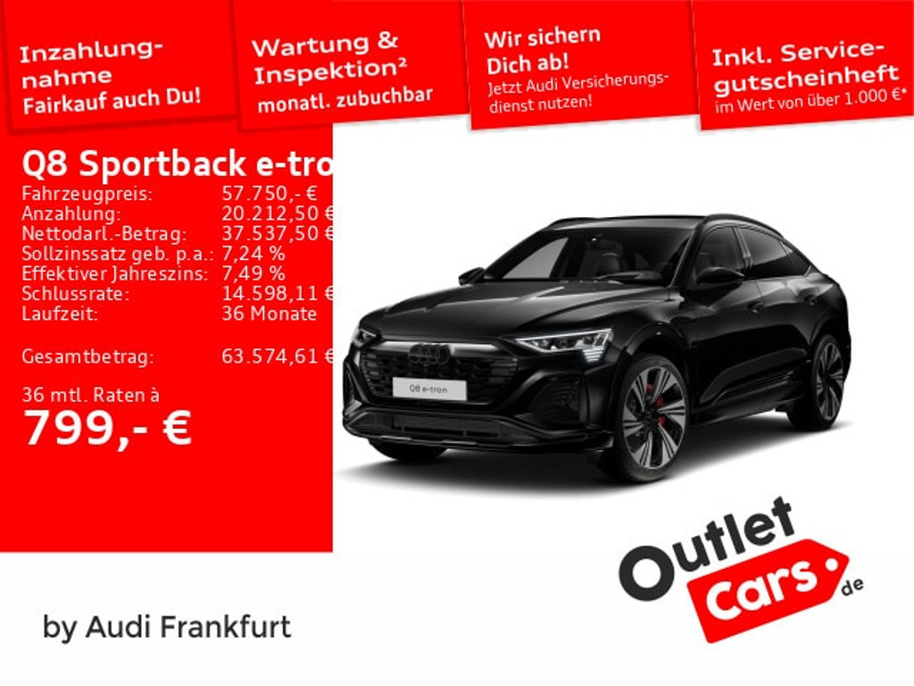 Audi Q8 e-tron Sportback Quattro S-Line 55