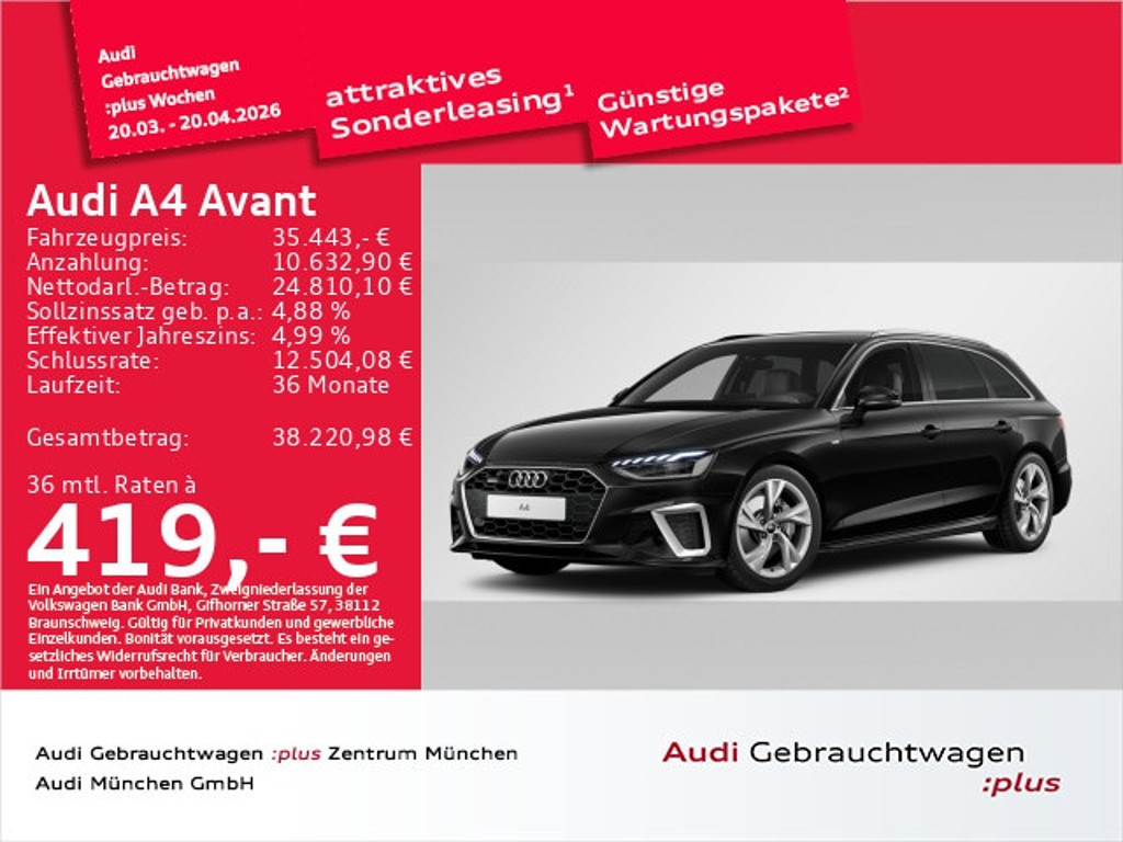 Audi A4 Avant Quattro S-Line S-Tronic 40 TFSI