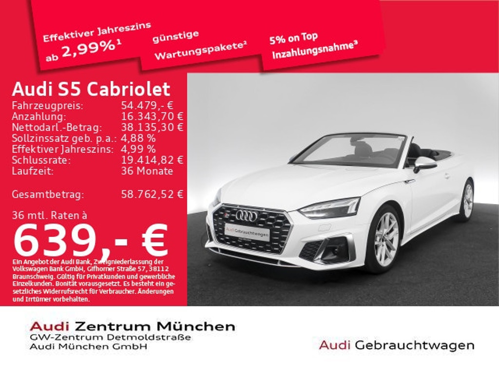 Audi S5 Cabriolet Quattro