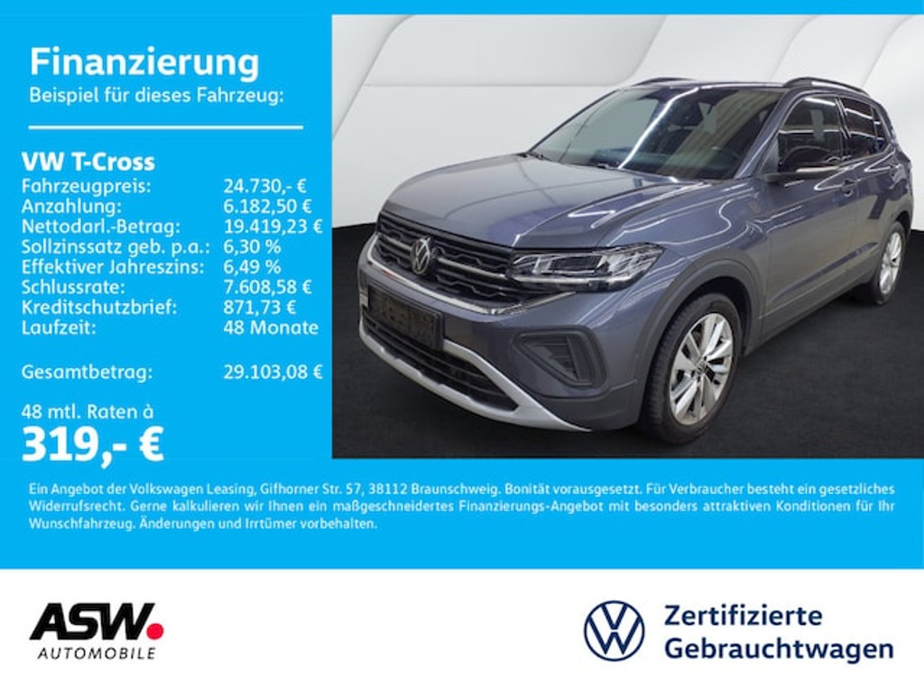 Volkswagen T-Cross DSG 1.0 TSI