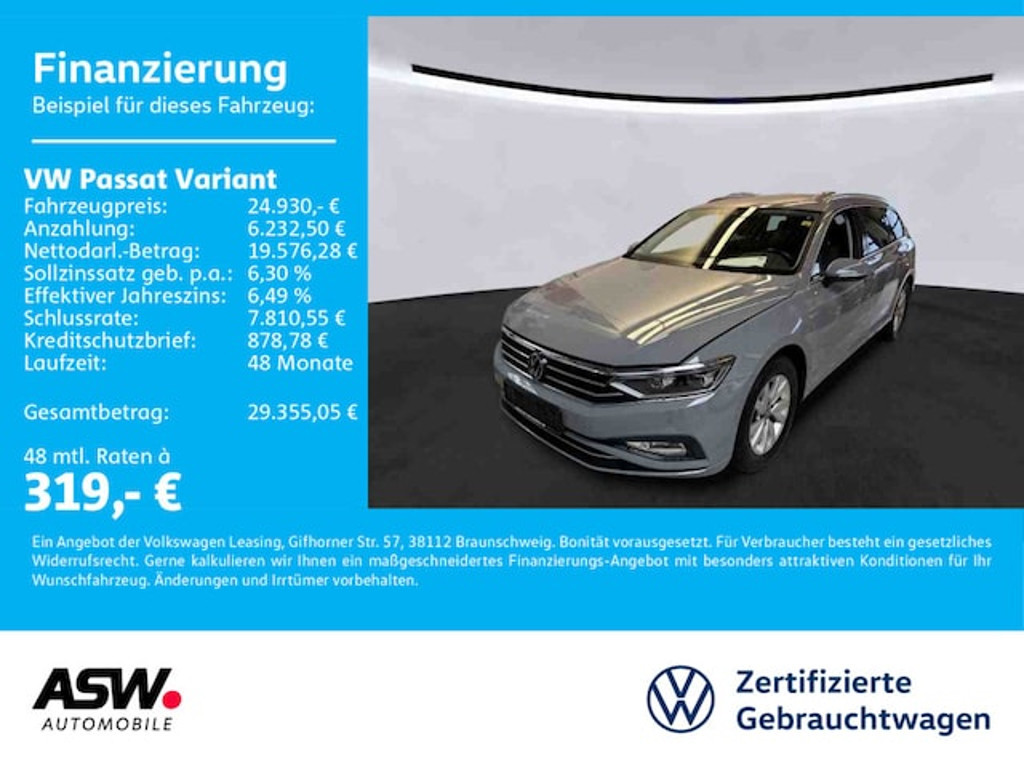Volkswagen Passat Business DSG Variant 2.0 TDI