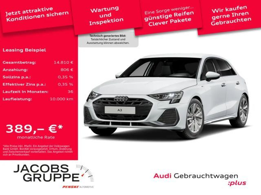 Audi A3 Sportback Sedan S-Line 35 TDI