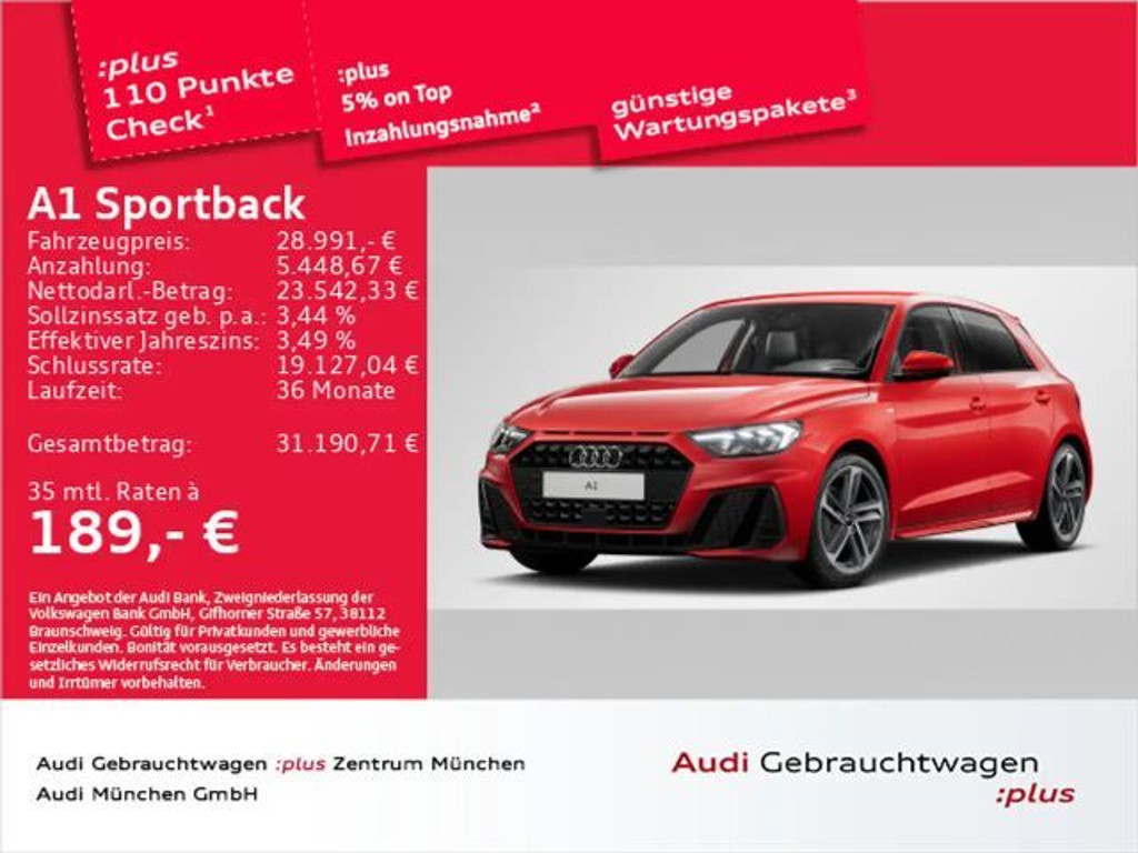 Audi A1 S-Line 30 TFSI