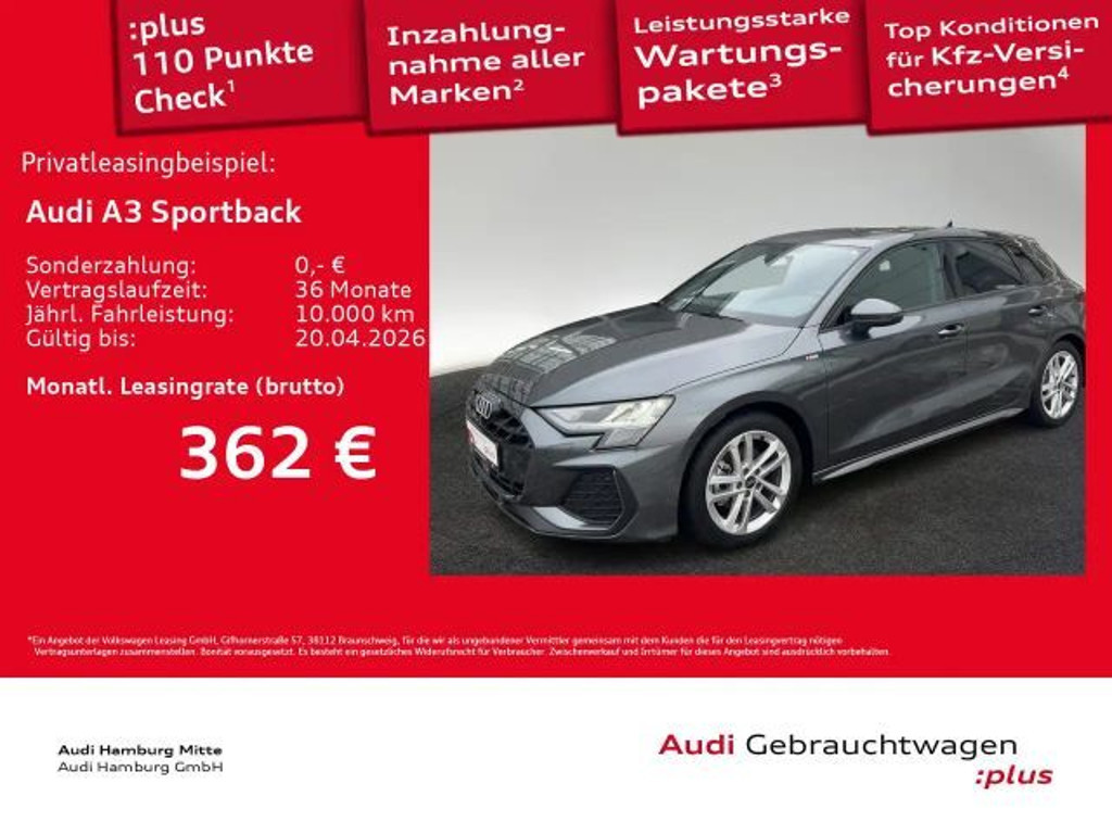 Audi A3 Sedan S-Line S-Tronic 35 TDI