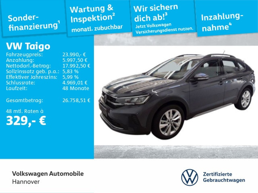 Volkswagen Taigo DSG Life 1.5 TSI