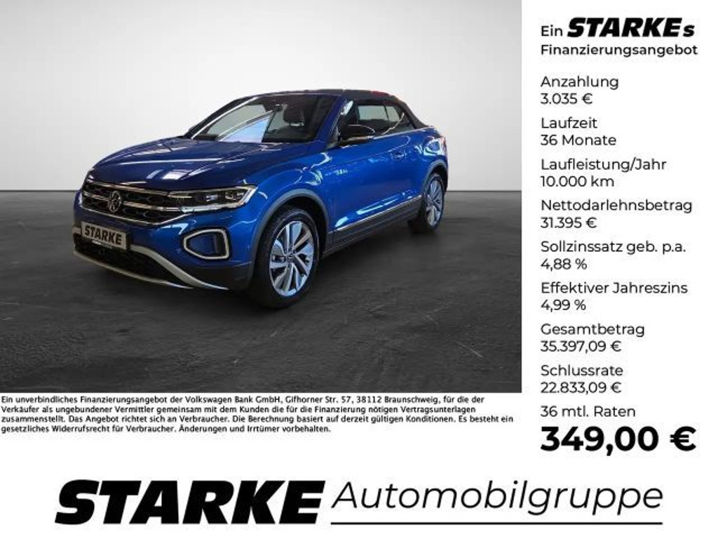Volkswagen T-Roc DSG Cabriolet 1.5 TSI