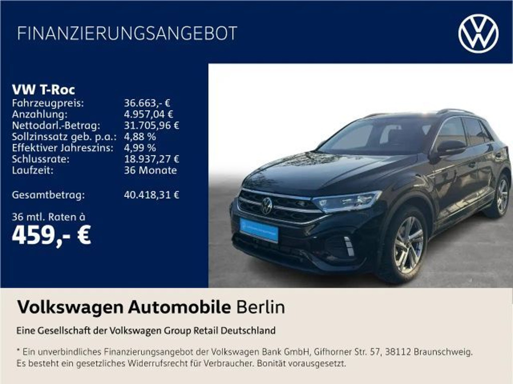 Volkswagen T-Roc DSG R-Line 1.5 TSI