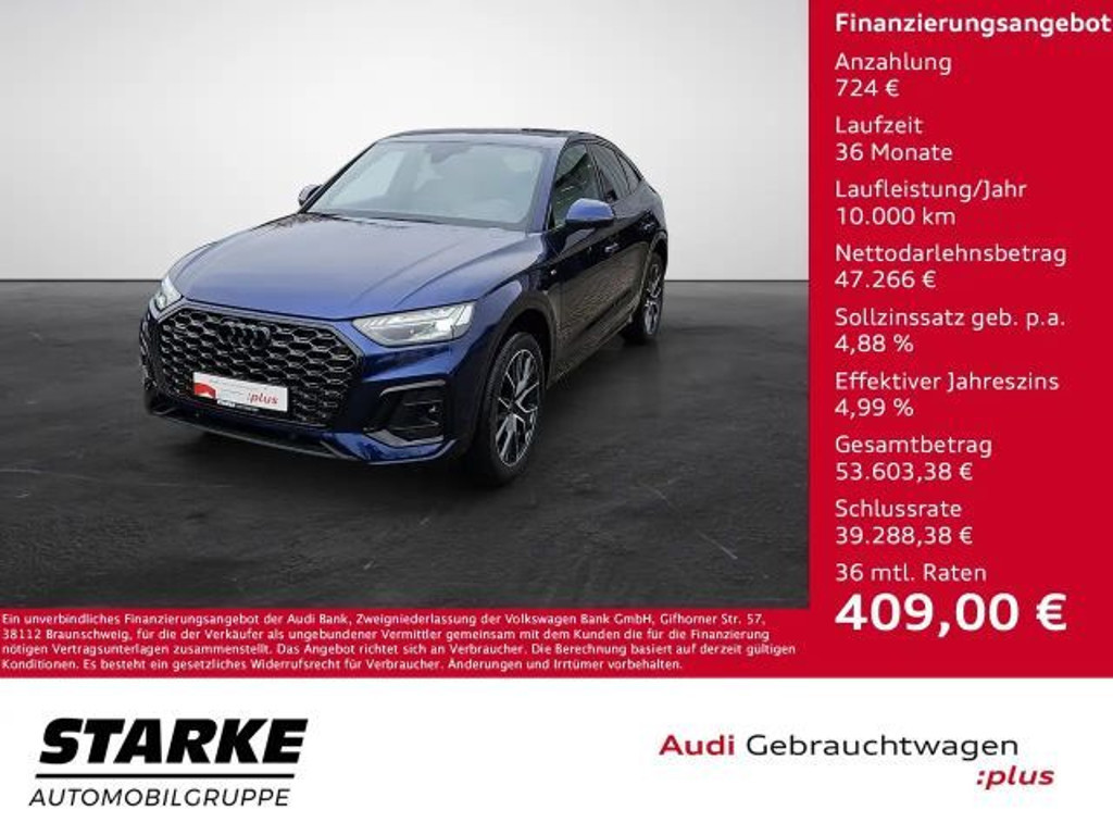 Audi Q5 Sportback S-Line S-Tronic 40 TDI