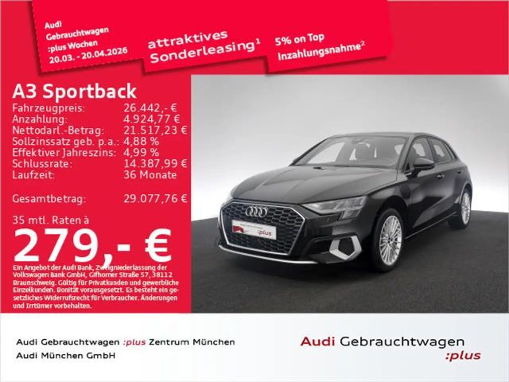 Audi A3 Sedan S-Tronic Hybride 40 TFSI