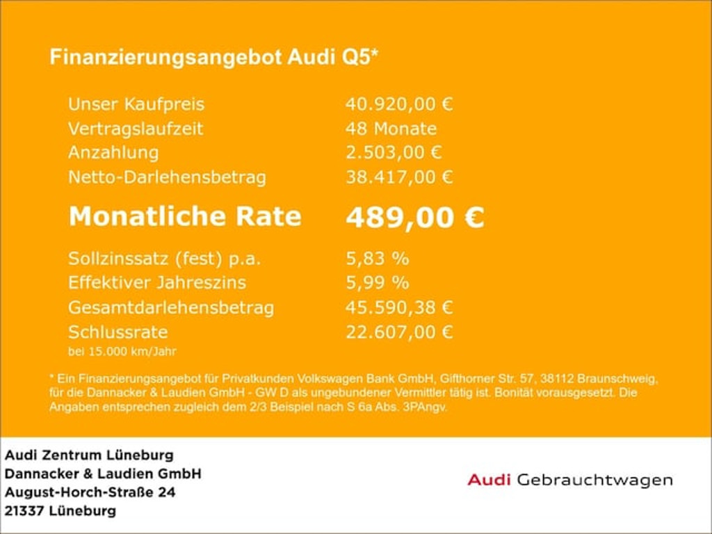Audi Q5 Quattro S-Tronic 40 TFSI