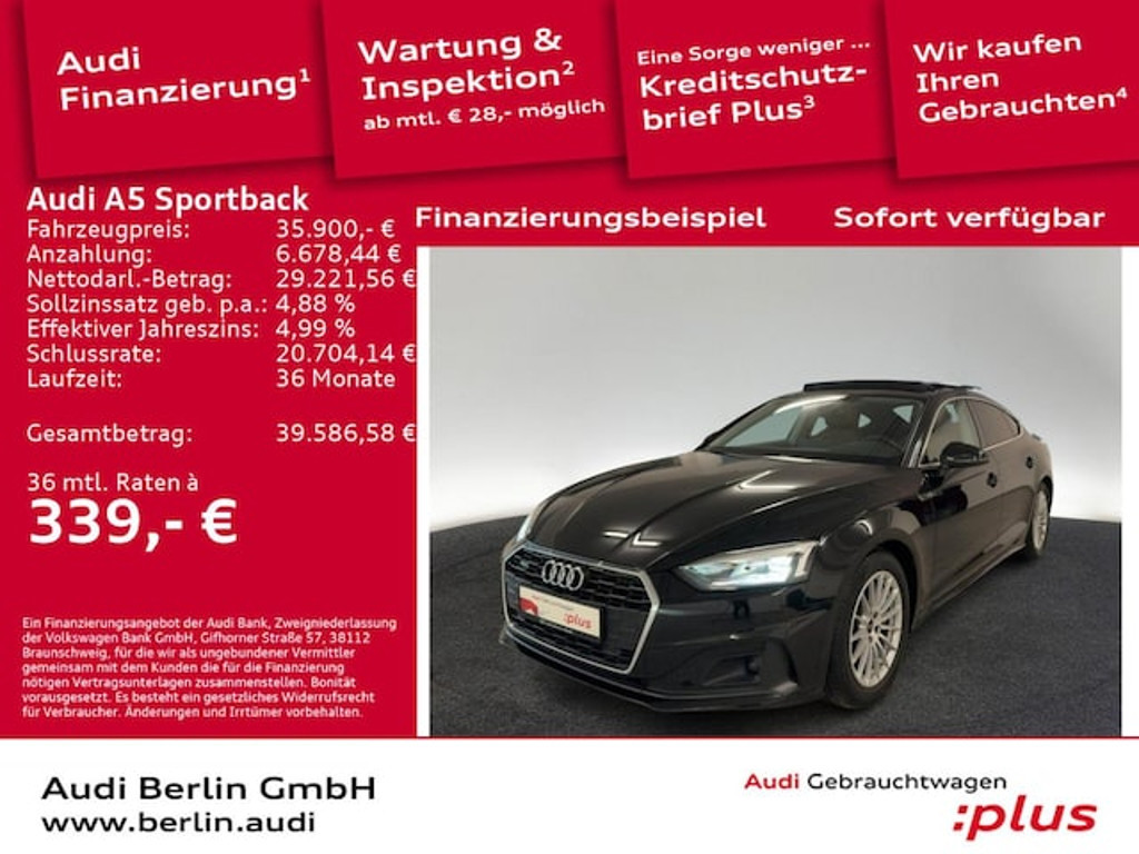 Audi A5 Sportback Quattro S-Tronic 40 TDI