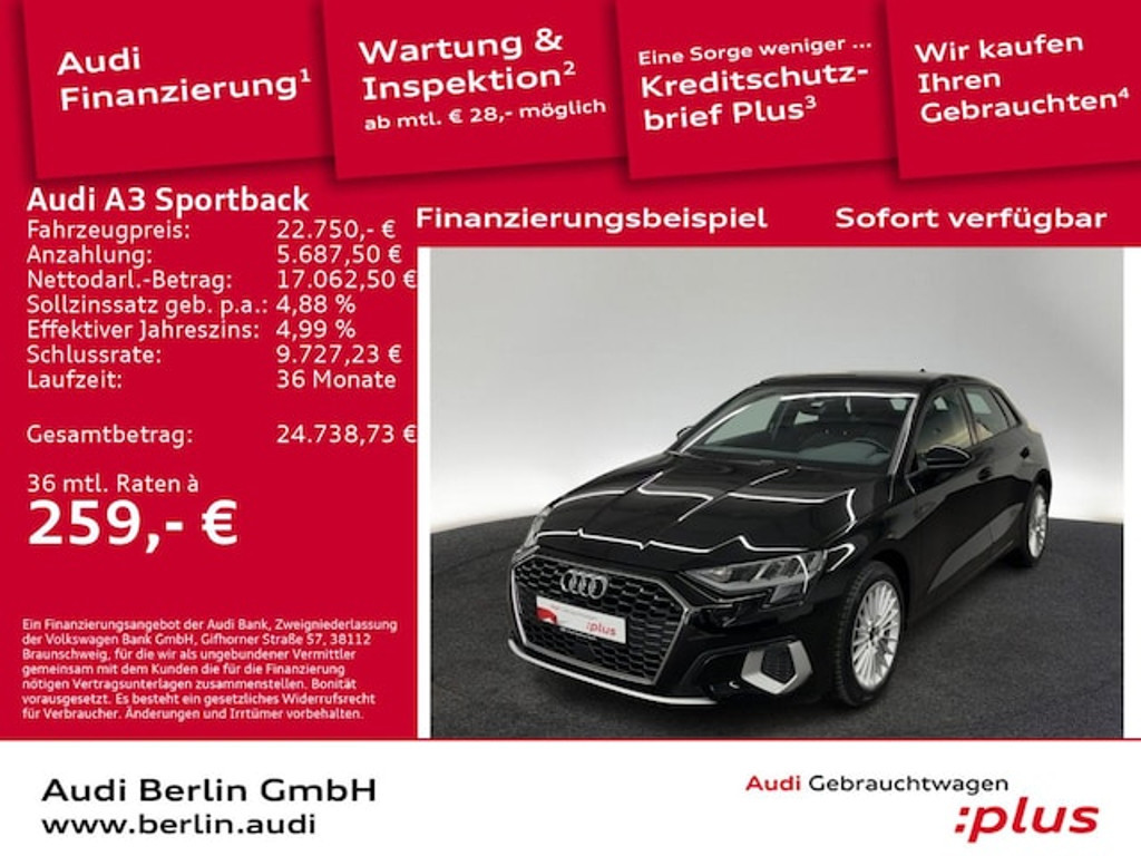 Audi A3 Sportback S-Tronic 30 TFSI