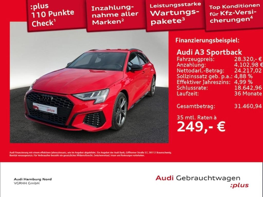 Audi A3 Sportback S-Line S-Tronic 35 TFSI