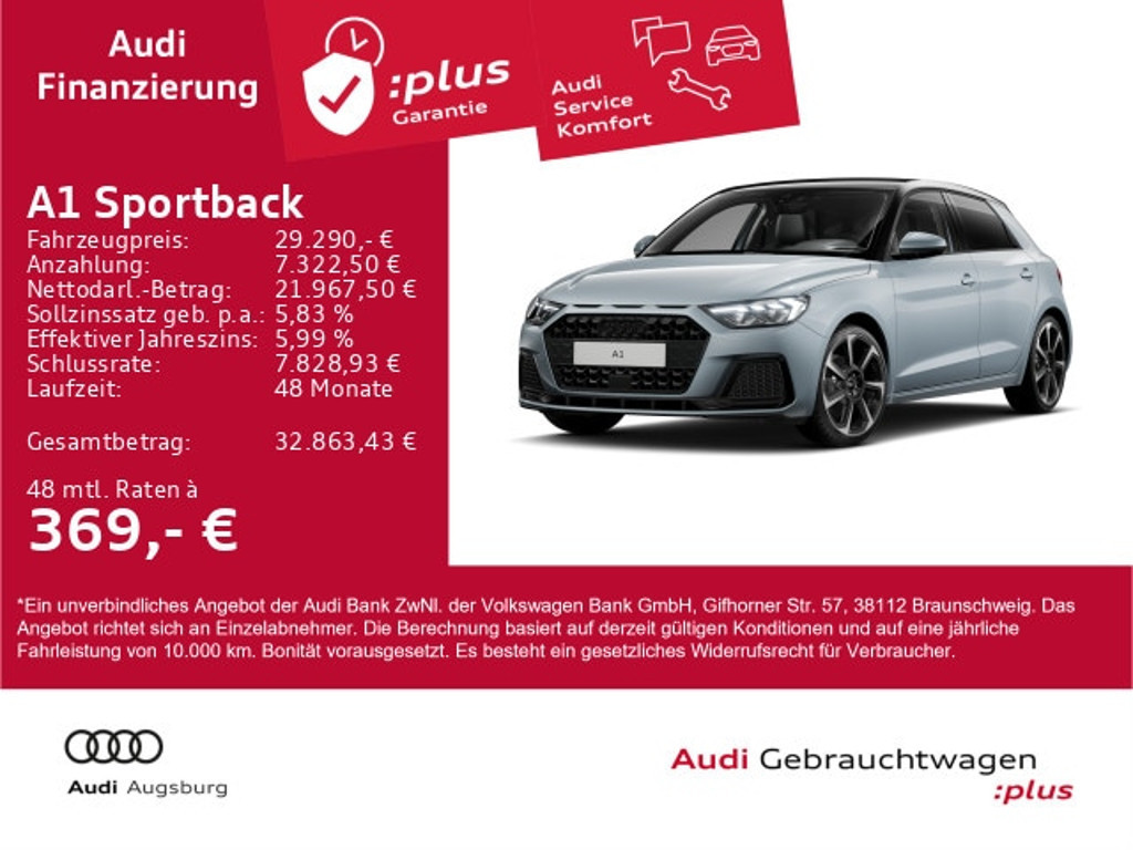 Audi A1 Sportback S-Tronic 30 TFSI