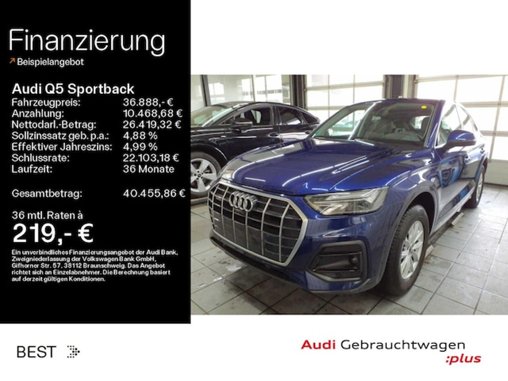 Audi Q5 Sportback Quattro S-Tronic 40 TDI