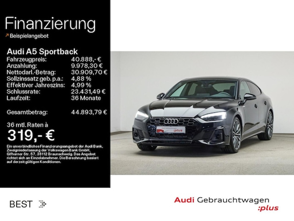 Audi A5 Sportback Quattro Business S-Line S-Tronic 40 TFSI