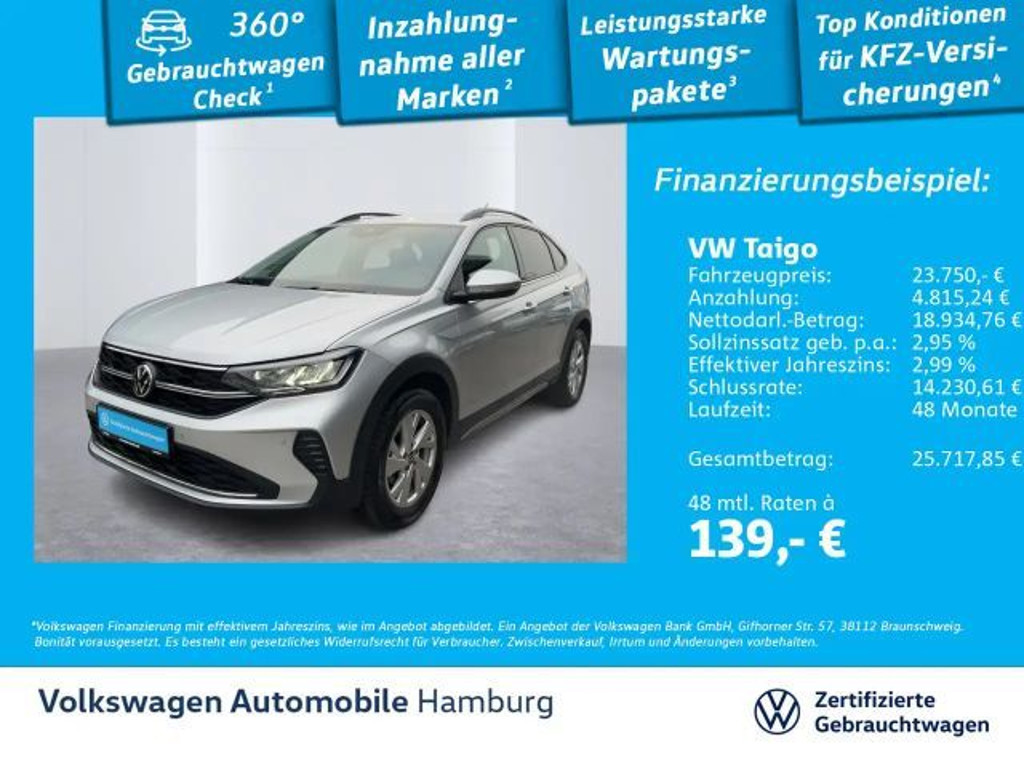 Volkswagen Taigo DSG Life 1.0 TSI