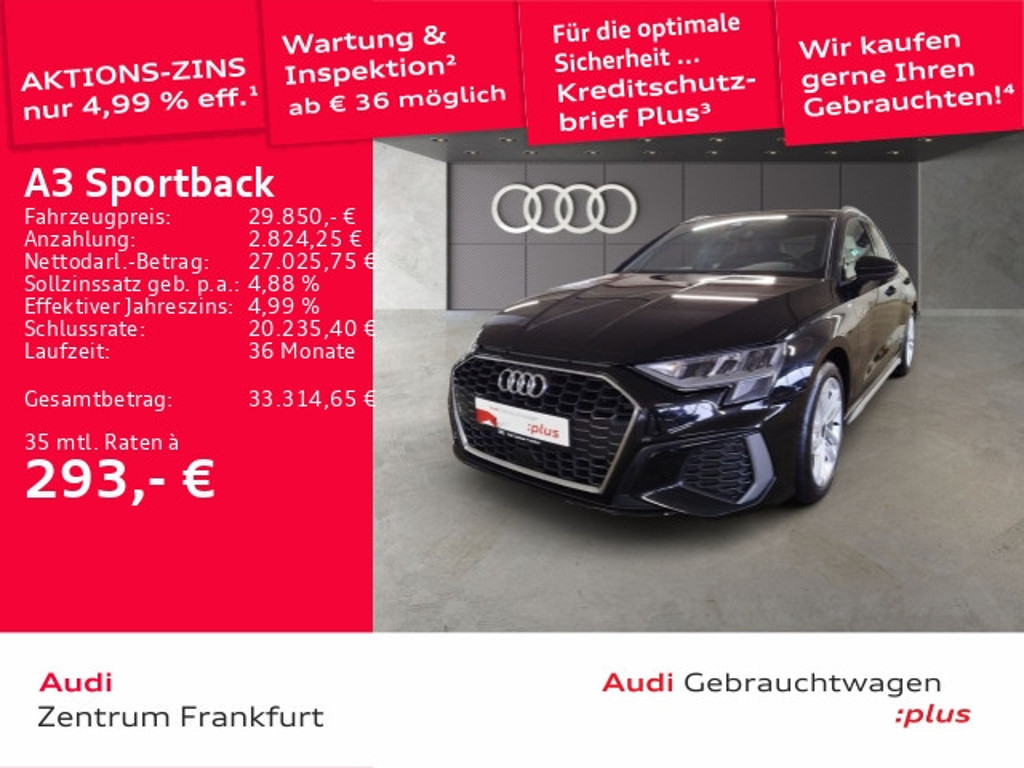 Audi A3 Sportback S-Line S-Tronic 35 TDI