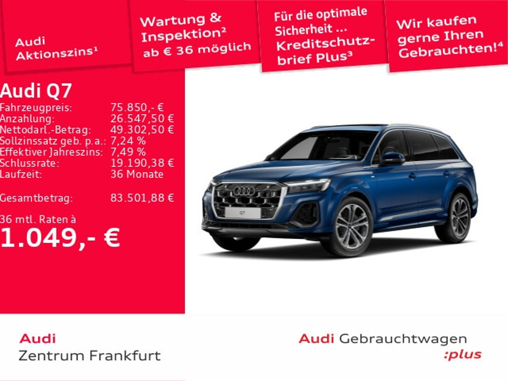Audi Q7 Quattro S-Line 50 TDI