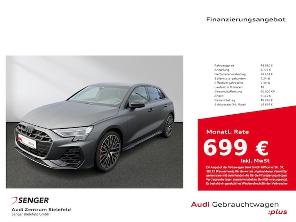 Audi S3 Sportback Quattro S-Tronic