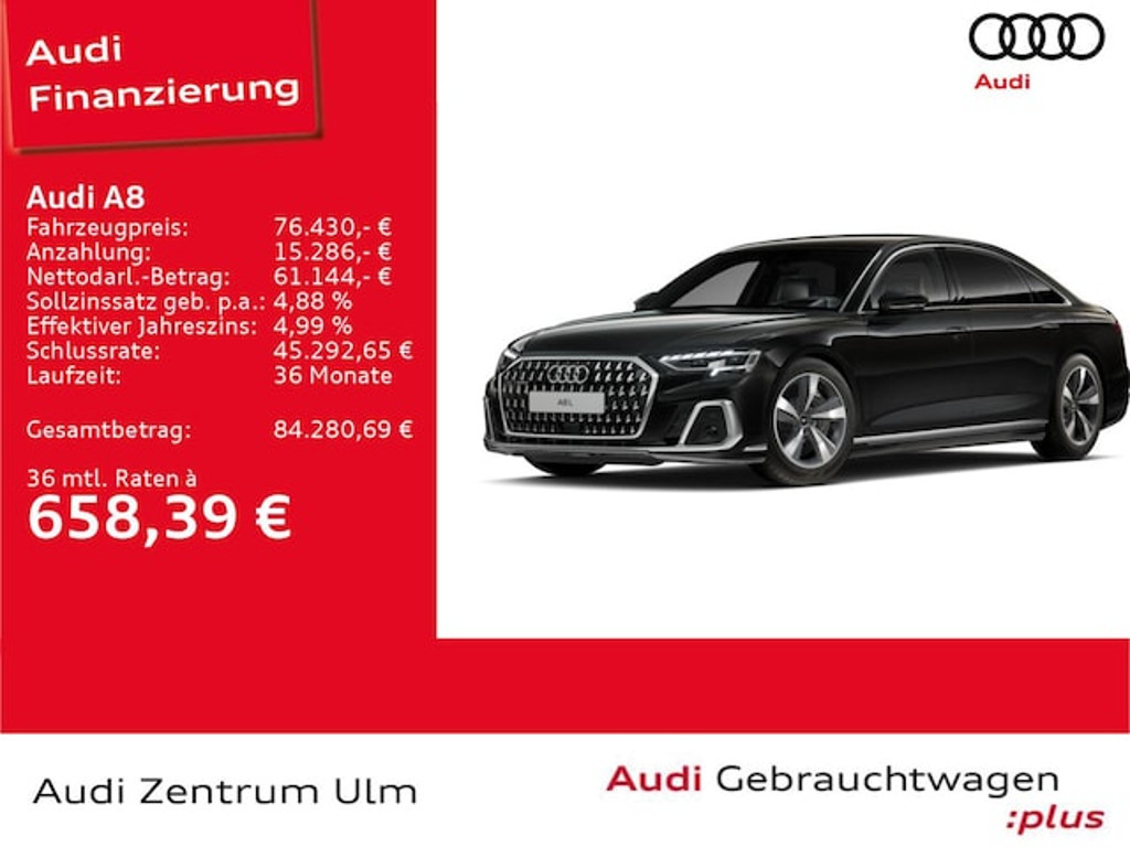 Audi A8 Quattro Hybride Lang 60 TFSI