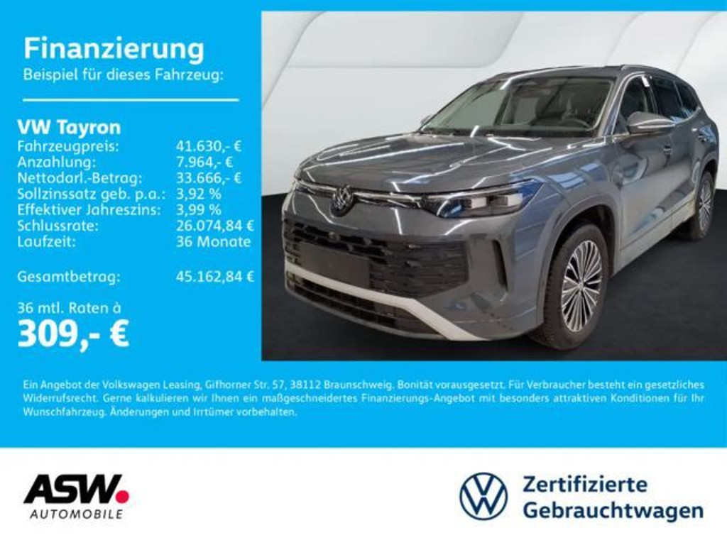 Volkswagen Tayron DSG Life 2.0 TDI