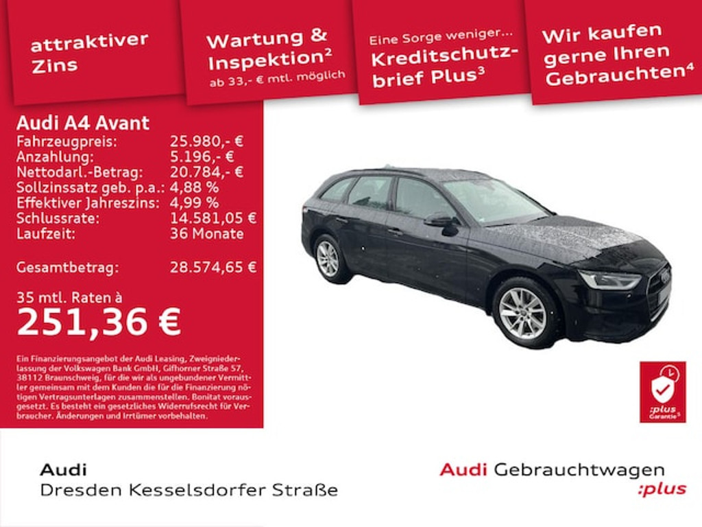 Audi A4 Avant S-Tronic 30 TDI
