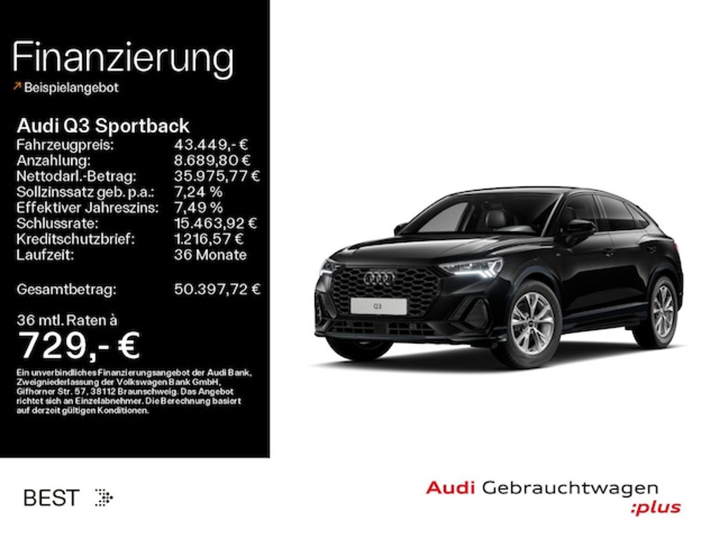 Audi Q3 Sportback S-Line S-Tronic 35 TDI