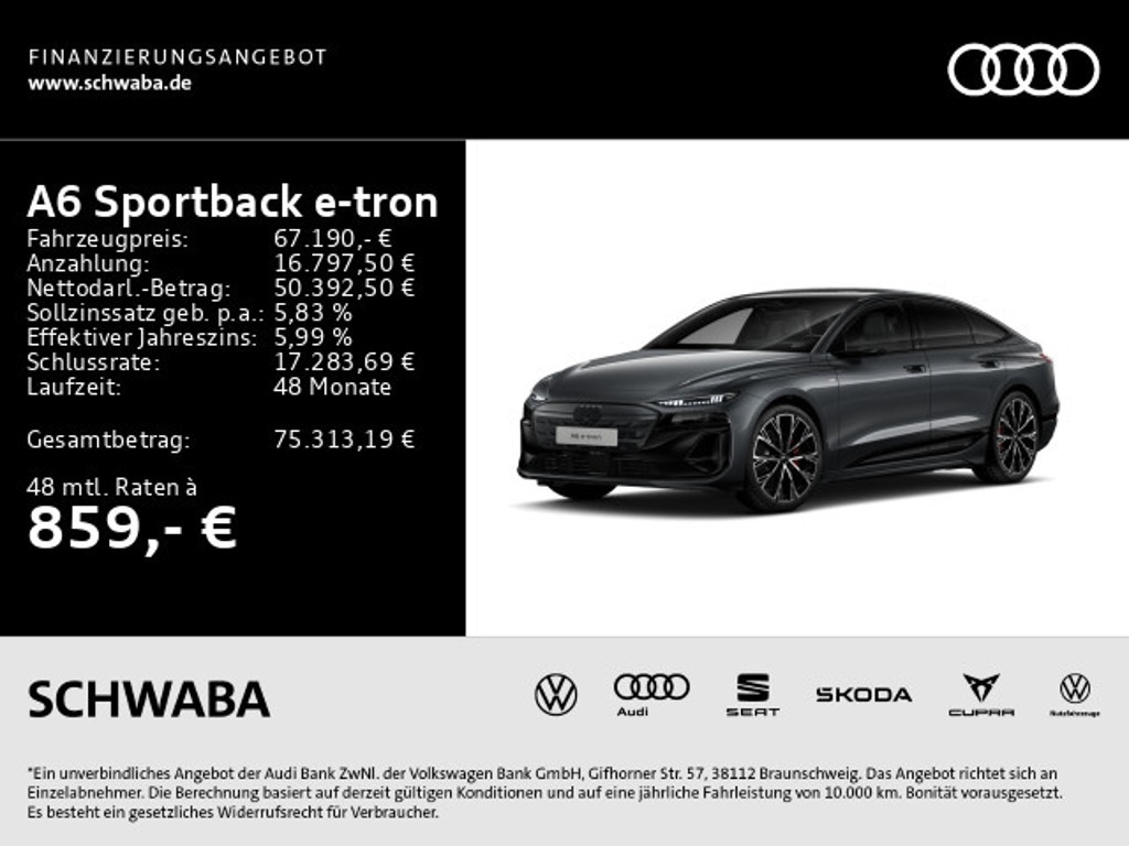 Audi A6 e-tron Sportback