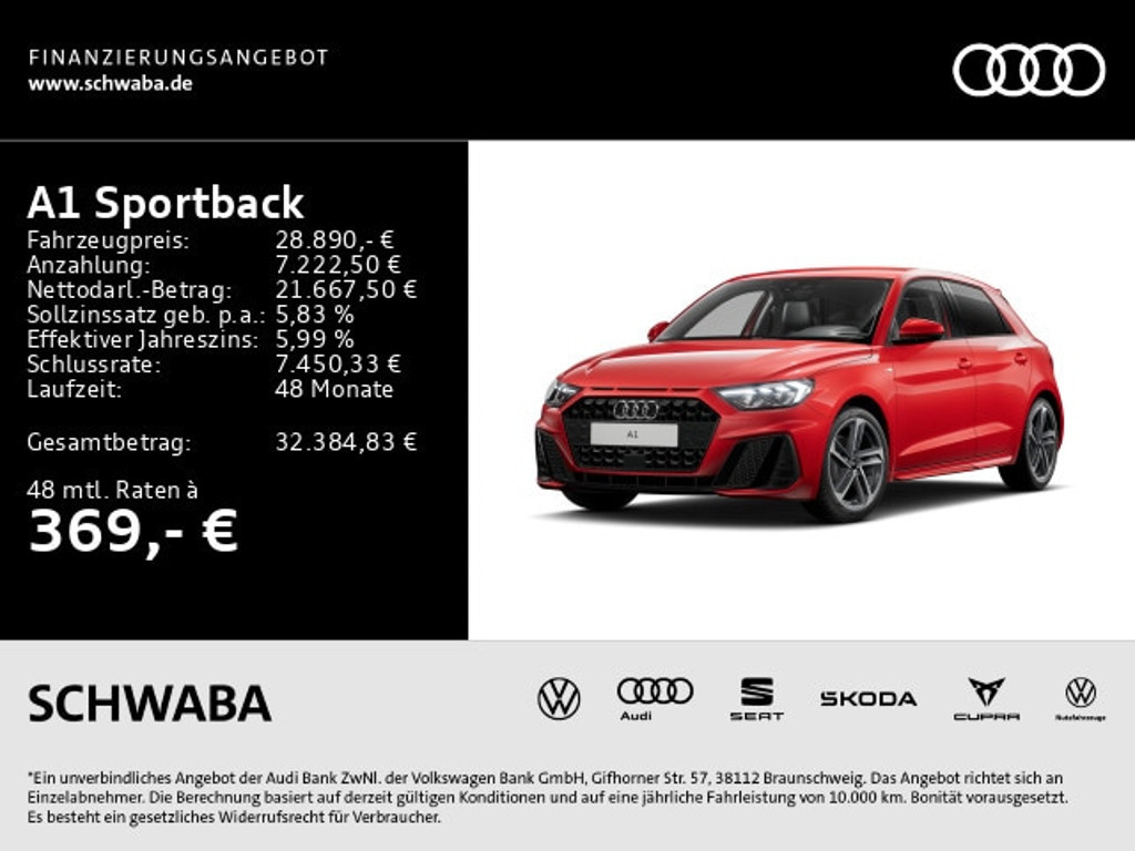 Audi A1 Sportback S-Line 30 TFSI