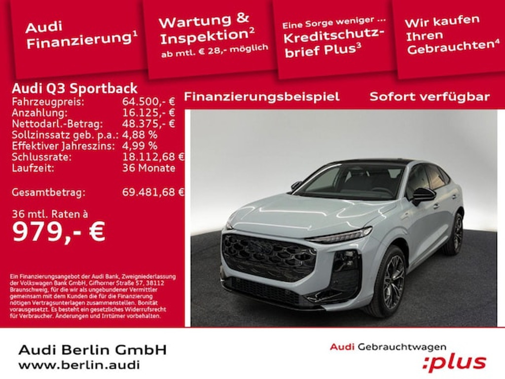 Audi Q3 Sportback S-Tronic Hybride
