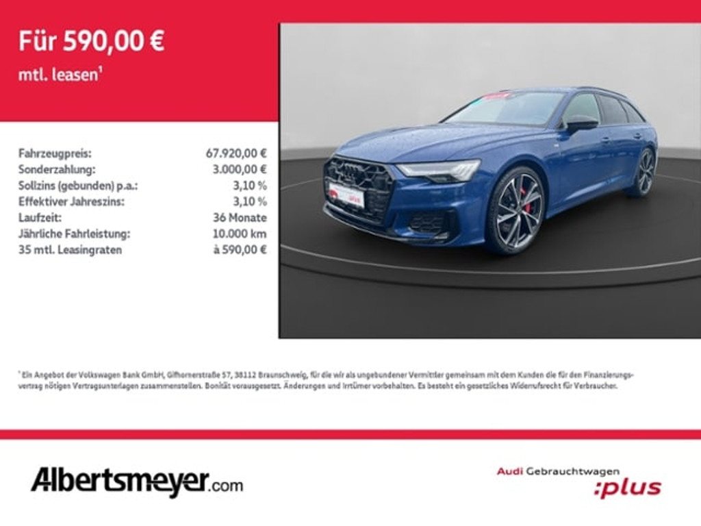 Audi A6 Avant Quattro S-Line S-Tronic Hybride 55 TFSI