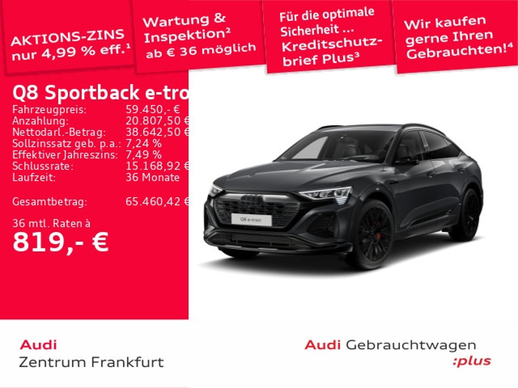 Audi Q8 e-tron Sportback Quattro S-Line 55