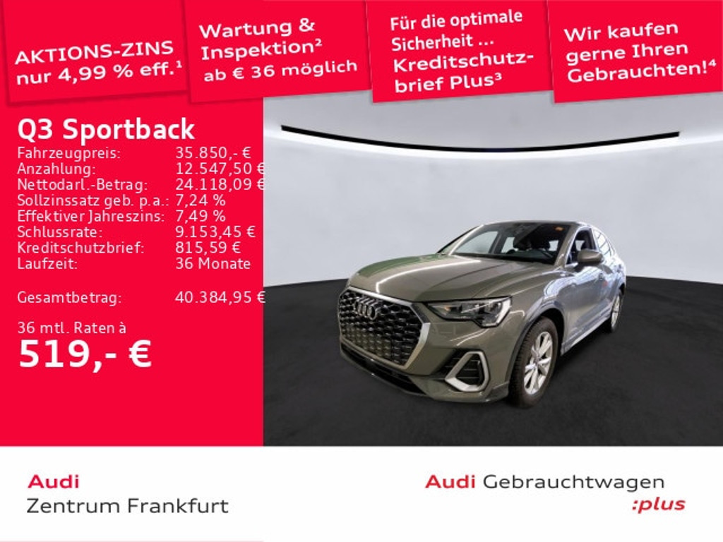 Audi Q3 Sportback S-Line S-Tronic 35 TFSI