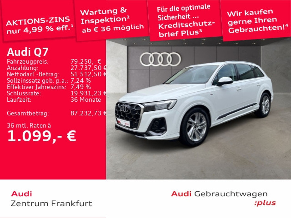 Audi Q7 Quattro S-Line 50 TDI
