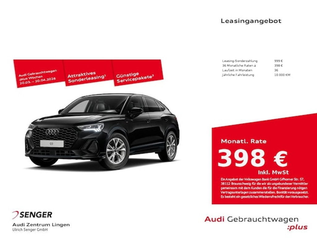 Audi Q3 Sportback S-Line S-Tronic 35 TFSI