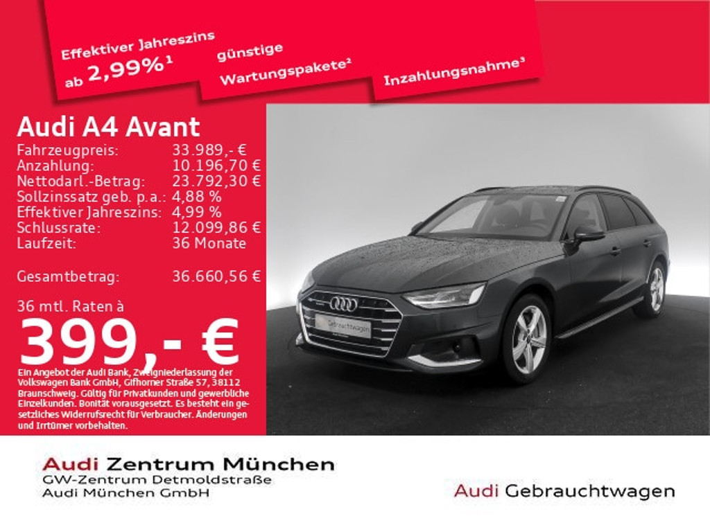 Audi A4 Avant Quattro S-Tronic 40 TFSI