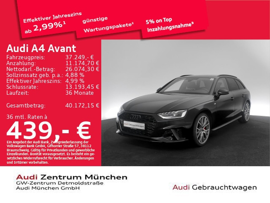 Audi A4 Avant S-Line S-Tronic 40 TFSI