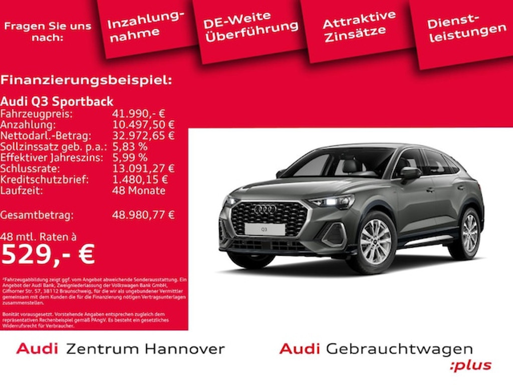 Audi Q3 Sportback S-Line S-Tronic 35 TDI
