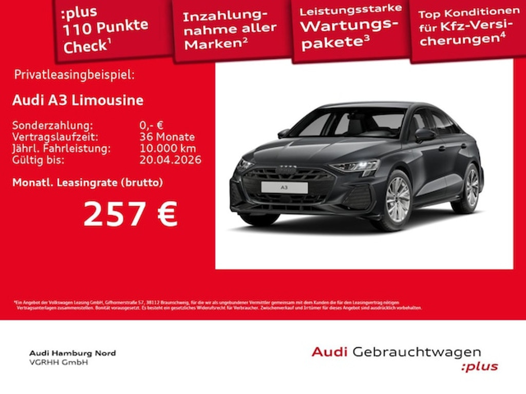 Audi A3 Sedan S-Line S-Tronic 30 TFSI
