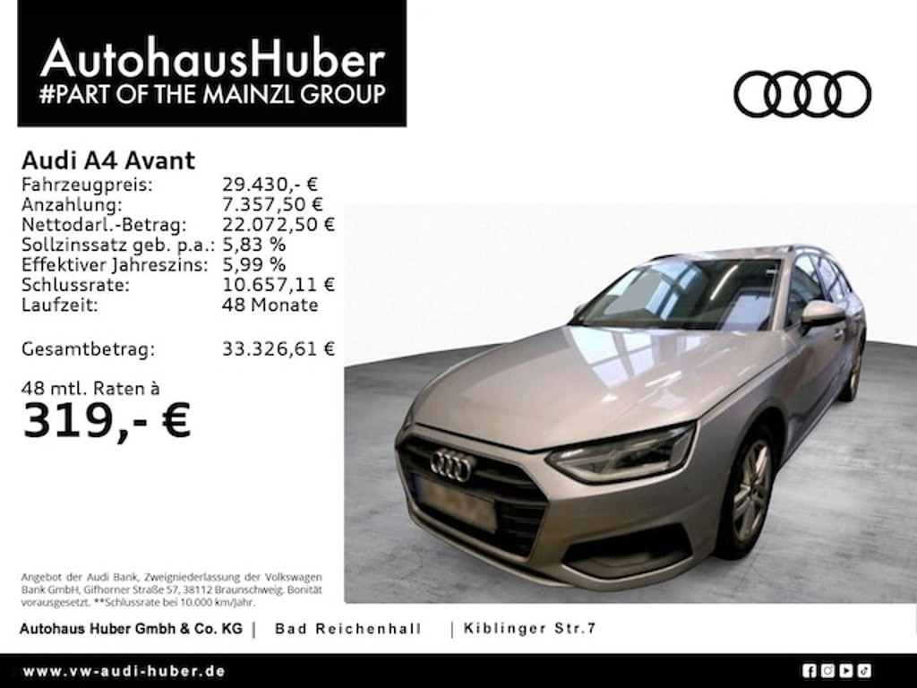 Audi A4 Avant S-Tronic 40 TDI