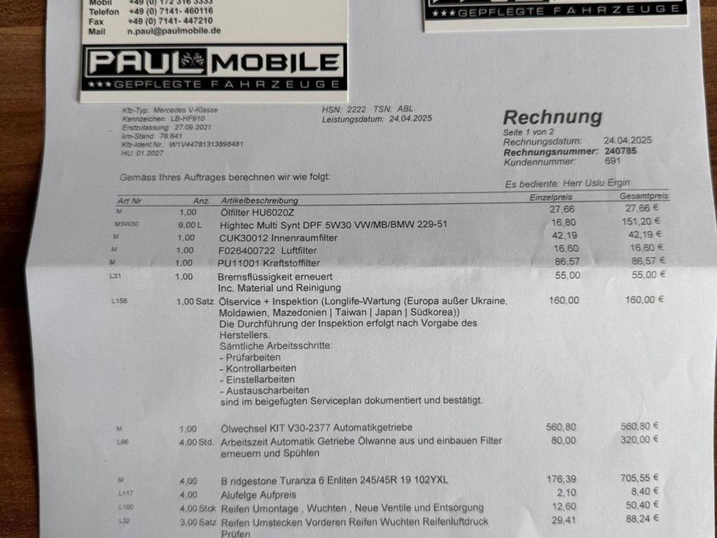 Mercedes-Benz V-Klasse