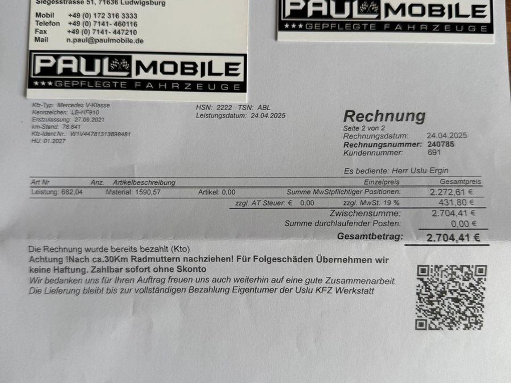 Mercedes-Benz V-Klasse