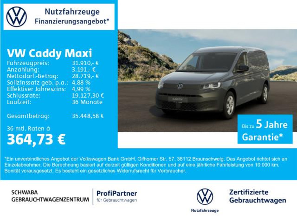 Volkswagen Caddy 2.0 TDI Maxi